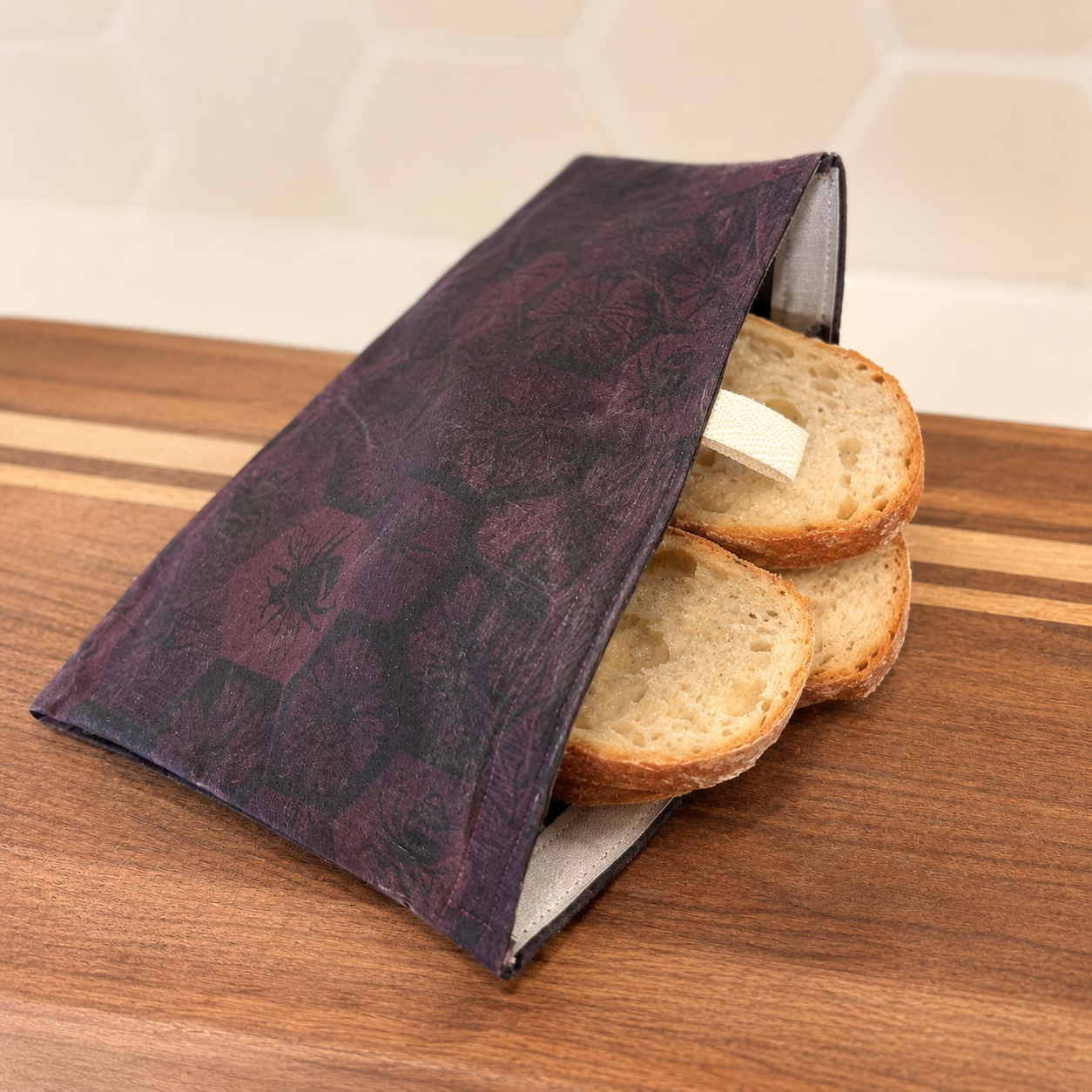 Reusable Beeswax Bread Bag